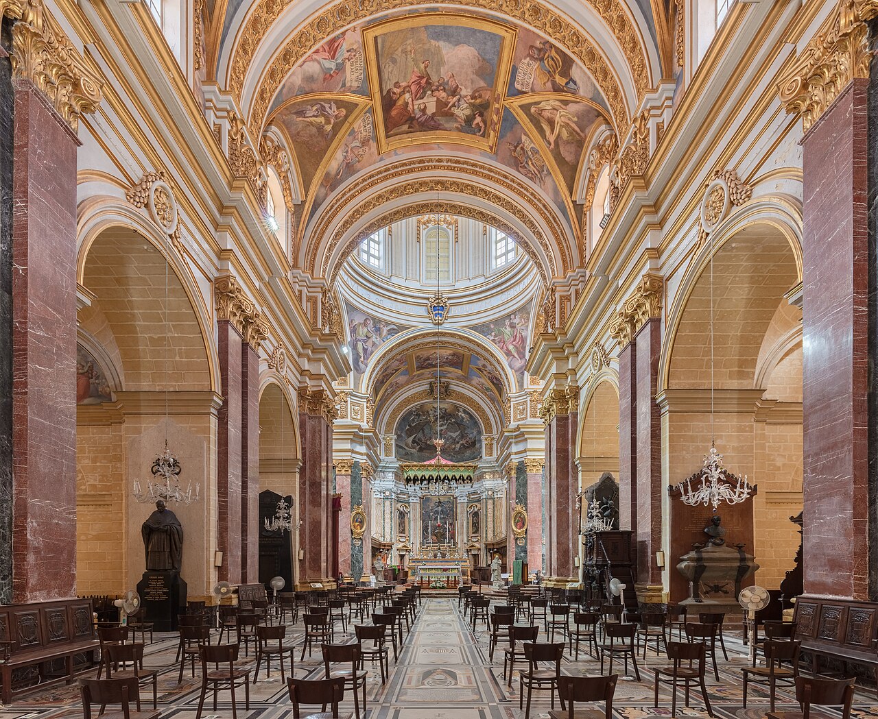 A Maltese church interior