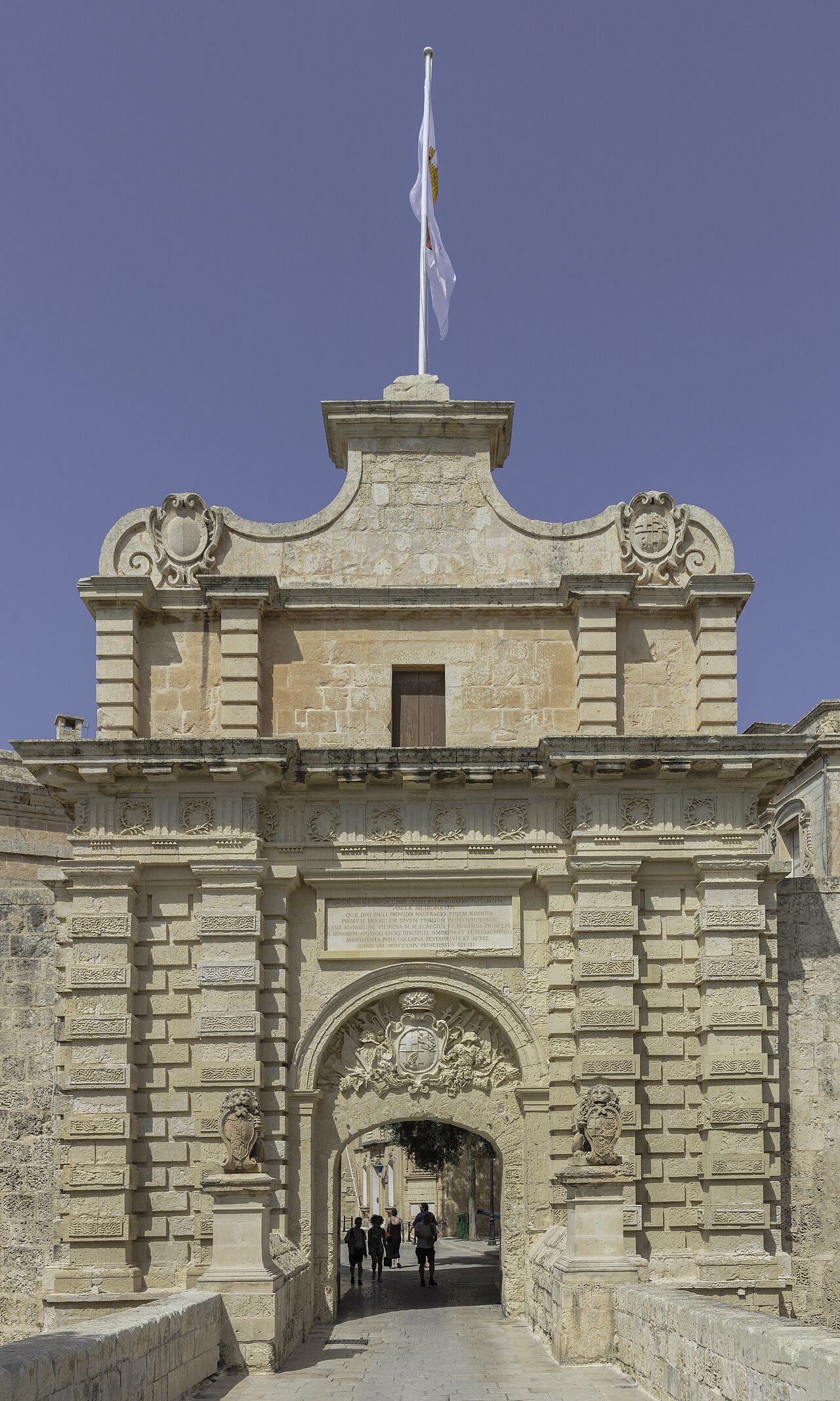 The main gate of Mdina, Malta